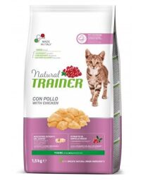 Корм Trainer Natural Super Premium Young Cat сухий з куркою та індичкою для молодих кішок 1.5 кг