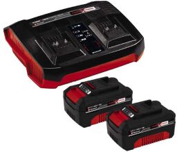 Набір акумуляторів + зарядний пристрій Einhell 18V 2x4.0Ah Twincharger Kit, PXC, 2.2 кг