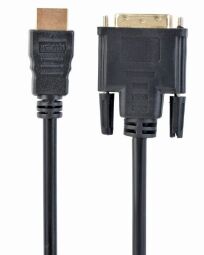 Кабель Cablexpert HDMI - DVI V 1.3 (M/M), двонаправлений, single-link, 18 + 1 pin, 3 м, Black (CC-HDMI-DVI-10) від виробника Cablexpert