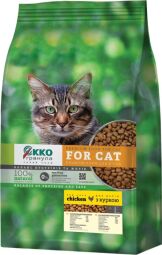 Сухий корм Екко гранула преміум для котів із куркою 5 кг (EG254114/5) від виробника ЕККО-ГРАНУЛА