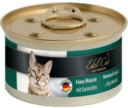 Вологий корм для кішок Edel Cat ніжний мус (кролик) 85 г (6000804/0334) від виробника Edel