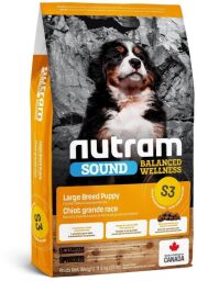 Сухой корм Nutram S3 Sound Balanced Wellness Puppy для щенков больших пород со вкусом курицы 11.4 кг S3_(11,4kg) от производителя Nutram