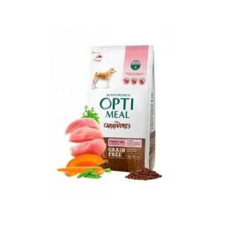 Сухий беззерновий корм для собак усіх порід Optimeal (індичка та овочі) - 10 (кг) від виробника Optimeal