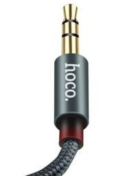 Аудіо-кабель Hoco UPA03 3.5 мм - 3.5 мм (M/M), 1 м, чорний (6957531051565)