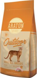 Корм ARATON OUTDOOR Adult All Breeds сухий з куркою та індичкою для дорослих котів 15 кг