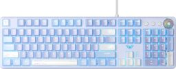 Клавиатура Aula Mechanical F2088 PRO White/Violet, plus 9 Purple keys KRGD blue (6948391234915) от производителя Aula