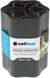 Лента газонная Cellfast, бордюрная, волнистая, 25смх9м, графит (30-054) от производителя Cellfast