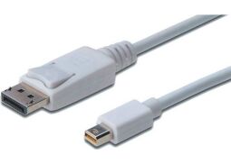 Кабель ASSMANN MiniDisplayPort to DisplayPort (AM/AM) 1.0м, білий (AK-340102-010-W) від виробника Digitus