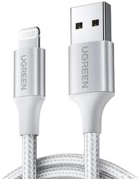 Кабель Ugreen US199 USB - Lightning (M/M), 2 м, Silver (60163)