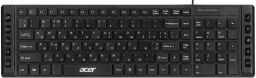 Клавіатура Acer OKW010, 115key, USB-A, EN/UKR/RU, чорний