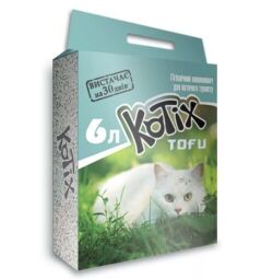 Наповнювач соєвий KOTIX TOFU для котячого туалету, 6л від виробника Kotix