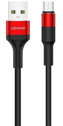 Кабель Usams US-SJ224 USB - micro USB, 1.2 м, Red (SJ224USB02)