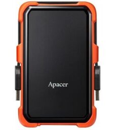 Портативний жорсткий диск Apacer 1TB USB 3.1 AC630 IP55 Black/Orange (AP1TBAC630T-1) від виробника Apacer
