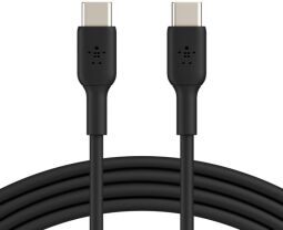 Кабель заряджання/синхронізації Belkin USB-C > USB-С, 1м, PVC, чорний