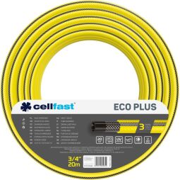 Шланг садовый Cellfast ECO PLUS 3/4" 20м, 3 слоя, до 20 Бар, -10…+50°C (12-170) от производителя Cellfast