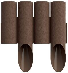 Газонное ограждение Cellfast 4 STANDARD, 10 секций по 235 мм, 2.3м, коричневый. (34-041) от производителя Cellfast