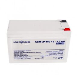Аккумуляторная батарея LogicPower 12V 7.2AH (LPM-MG 12 - 7.2 AH) AGM мультигель (LP6553) от производителя LogicPower