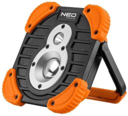 Прожектор акумуляторний Neo Tools, 2600мАг, 750+250лм, 10+3Вт, 3 функції освітлення, IP44