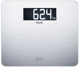 Весы Beurer напольные, 200кг, толщина 8мм, аnti-fingerprint, 3хААА в комплекте, стекло/сталь, серый (GS_405) от производителя Beurer