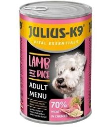 Консерва для собак JULIUS-K9 з ягням та рисом 1240 г від виробника Julius-K9