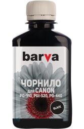 Чернила Barva (C520-250) Canon PGI-520/PG-510 MG2140/MP230/MP280 Black, 180 г от производителя Barva