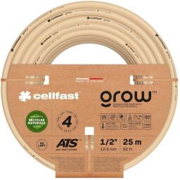 Шланг садовий Cellfast GROW 1/2" 25 м, 4 шарів, до 27 Бар, -20…+60°C (13-501) від виробника Cellfast