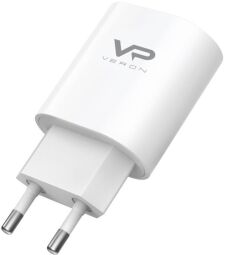 Мережеве зарядне Veron AD-17 Quick 3.0 (1 USB) (2 A) Білий