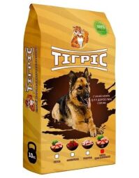 Сухой корм для активных собак Тигрис с курицей 10 кг (109629) от производителя Тігріс