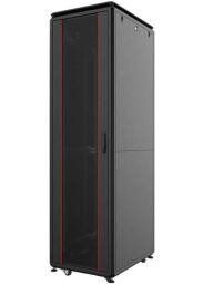 Шкаф MIRSAN 19", 42U, GTV, стеклянная дверь, 600x600 мм, черный (MR.GTV42U66DE.01) от производителя MIRSAN