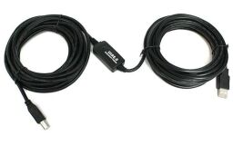 Кабель Viewcon USB - USB Type-B (M/M), активний, 10м, чорний (VV013-10M) від виробника Viewcon