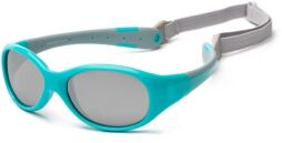 Детские солнцезащитные очки Koolsun бирюзово-серые серии Flex (Размер: 3+) (KS-FLAG003) от производителя Koolsun