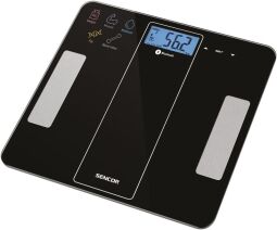 Весы Sencor напольные, 180кг, подкл. к смартфону, 2хААА, стекло, черный (SBS8000BK) от производителя Sencor