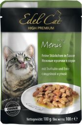 Вологий корм для кішок Edel Cat з індичкою та качкою в соусі 100 г - 100 (г)