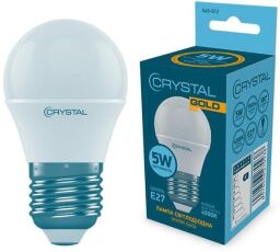 Лампа світлодіодна куля Crystal Gold 5W E27 4000K (G45-012) від виробника Crystal