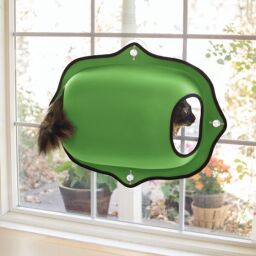 Лежак на вікно для котів K&H Ez Mount Window Pod 69 см x 20 см х 51 см, зелений