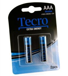 Батарейка Tecro Extra Energy Alkaline AAA/LR03 BL 2 шт LR03-2B(EE) от производителя Tecro