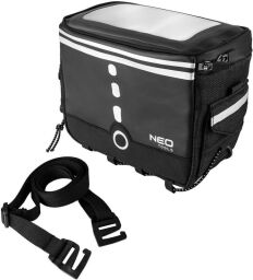 Сумка велосипедна Neo Tools, 23х12х17см, поліестер 600D, водонепроникна, чорний