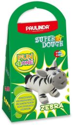 Маса для ліплення Paulinda Super Dough Fun4one Зебра (рухливі очі)