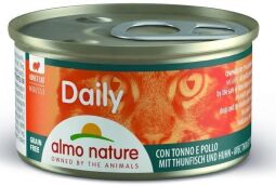 Almo Nature (Альмо Натюр) Daily Menu Cat — Консервований корм "Мусс із тунцем і куркою" для кішок (85 г.) (DT148) від виробника Almo Nature