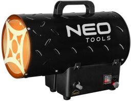 Теплова гармата газова Neo Tools, 15кВт, 150м кв., 580м куб./год, чорний
