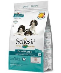 Schesir Dog Small Puppy 0.8 кг ШЕЗИР КУРИЦЯ сухий монопротеїновий корм для цуценят міні та малих порід (ШСЩМК0,8) від виробника Schesir