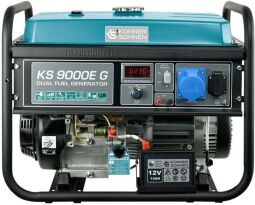 Генератор газо-бензиновый Konner&Sohnen KS 9000E G, 230В, 6.5кВт, электростартер, 83.0кг (KS9000EG) от производителя Könner & Söhnen
