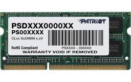 Модуль памяти SO-DIMM 4GB/1333 DDR3 Patriot Signature Line (PSD34G13332S) от производителя Patriot