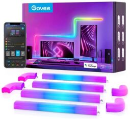 Набір настінних світильників Govee H6062 Glide RGBIC Wall Light (8+4) RGB (B6062302) від виробника Govee