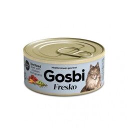 Gosbi Sterilized Beef, chicken & greens 70 г вологий корм для стерилізованих кішок (0200107) від виробника Gosbi