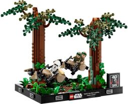 Конструктор LEGO Star Wars Діорама «Погоня на спідері на Ендорі»