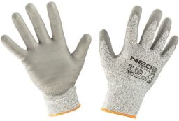Перчатки рабочие NEO, полиуретановое покрытие, полиэфирный трикотаж, р.10, серый (97-609-10) от производителя Neo Tools