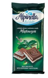 Шоколад ALPINELLA 100g м'ятна (mietowa)