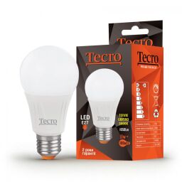 Светодиодная лампа Tecro 11W E27 3000K (PRO-A60-11W-3K-E27) от производителя Tecro