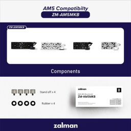 Кріплення для AMD AM5 Zalman ZM-AM5MKB, Rezerator5Z24Black/White, Rezerator5Z36Black/White